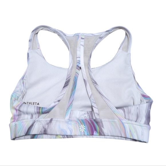 Athleta Contender Sports Bra Iridescent Abstract Print size XS - Picture 3 of 12